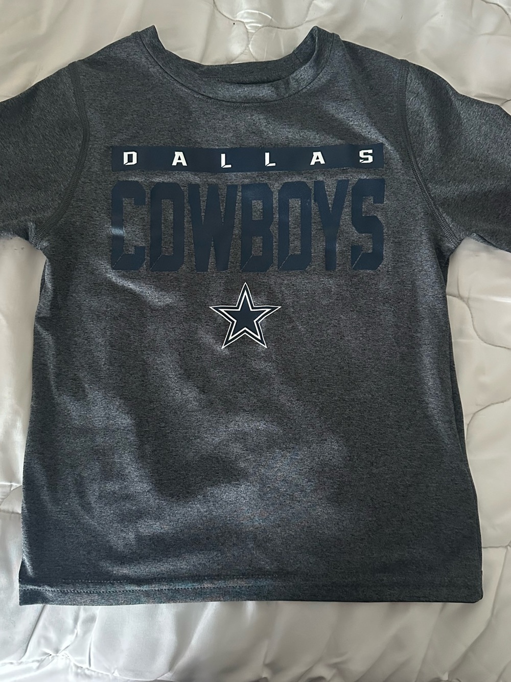 NFL Dallas Cowboys Navy and Gray Short Sleeve Tee